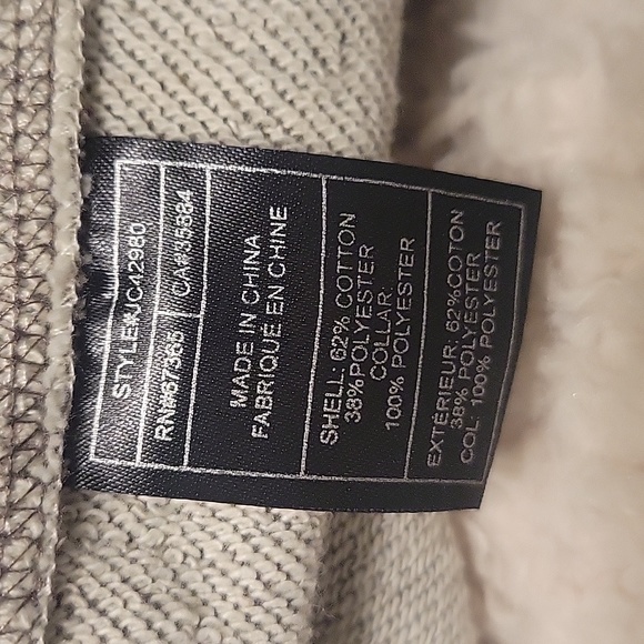 Extra small sweater jacket with pockets.Shaggy warm neck callor  62% cotton - Picture 3 of 6